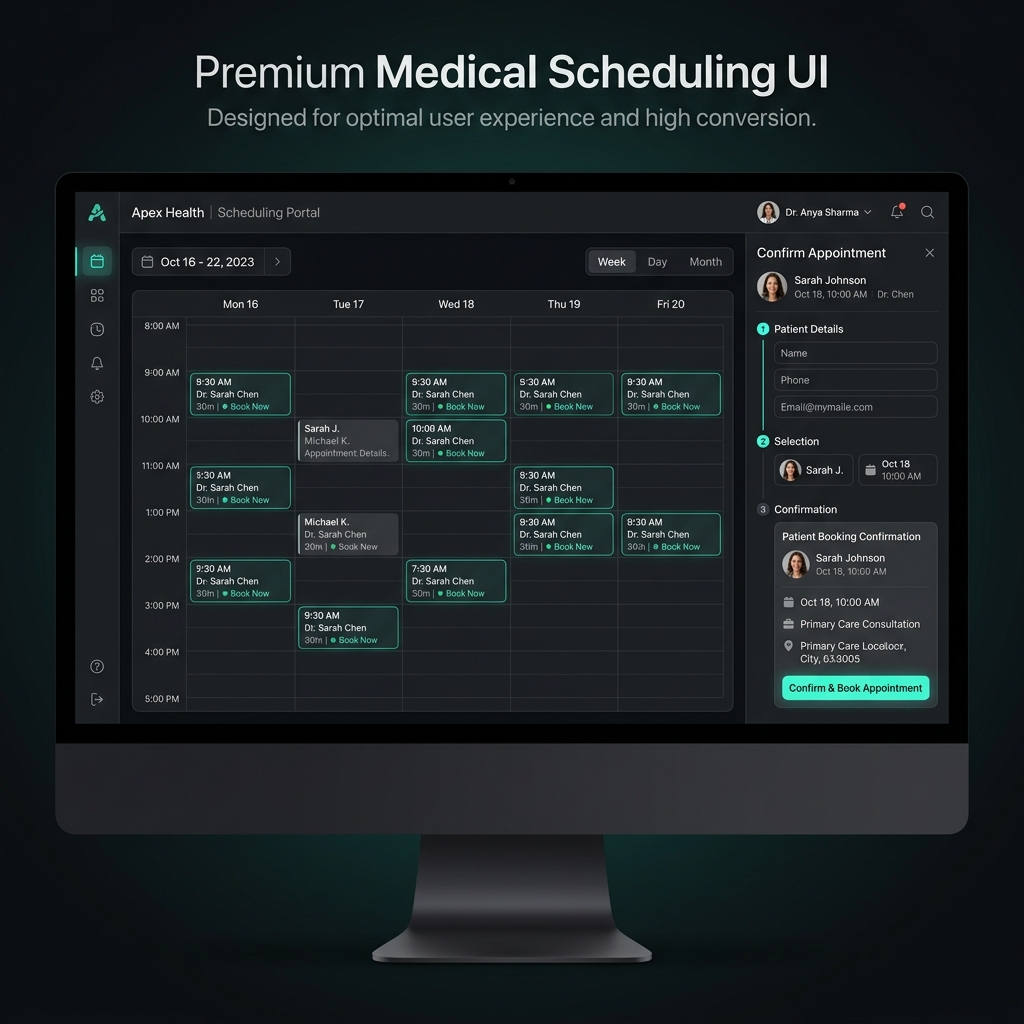 Portal web premium y sistema autónomo de citas - AilaOne